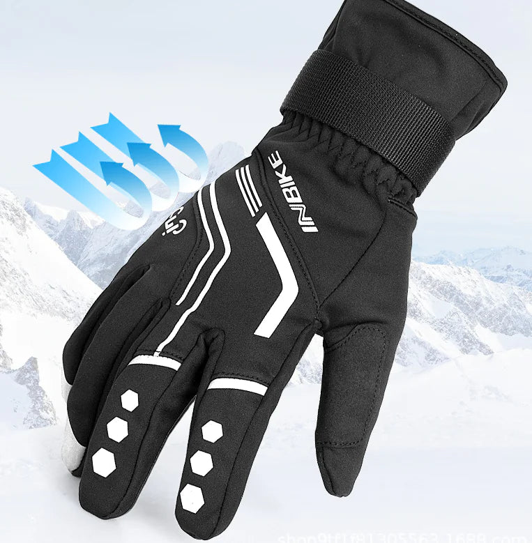 INBIKE Winter Cycling Gloves for Men - Touchscreen Full Finger