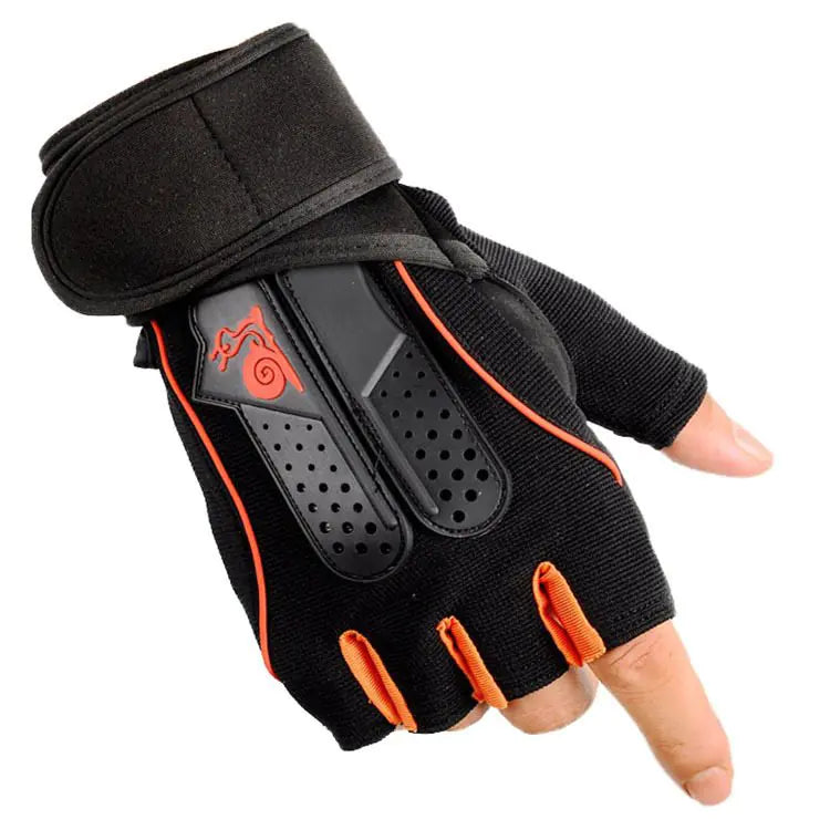 Half-Finger Fitness Gloves and Anti-Slip Wrist Wraps