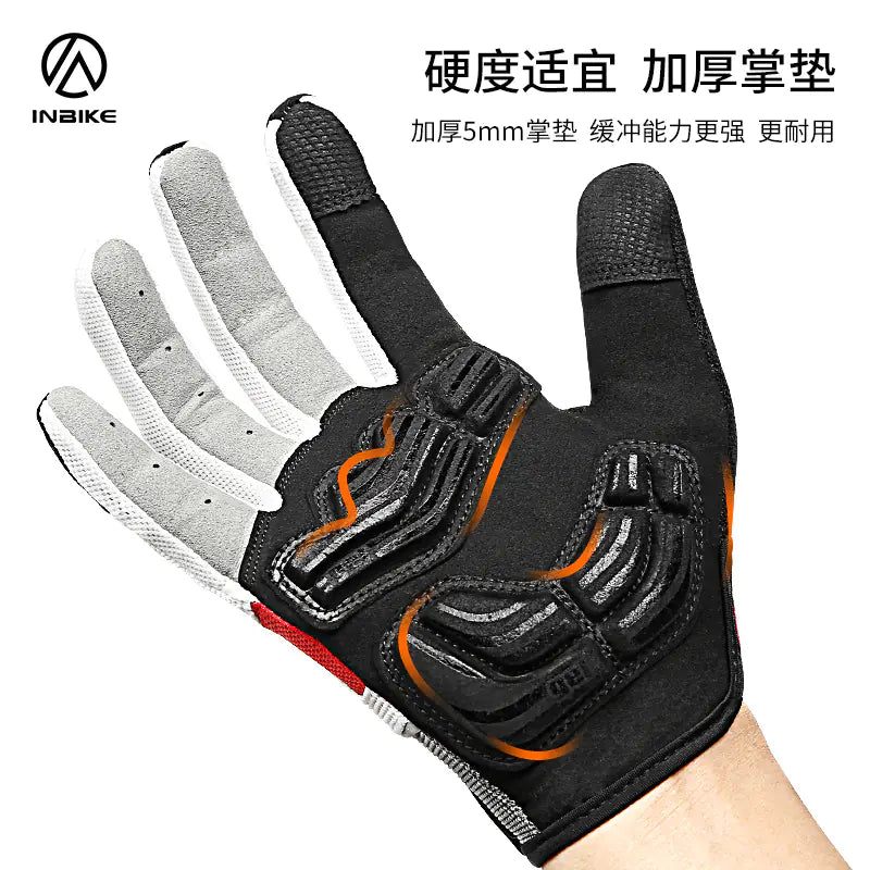 INBIKE Full Finger Cycling Gloves with Touchscreen Grip