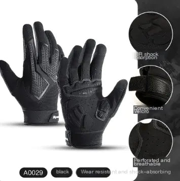 Cycling Gloves, Windproof Waterproof Full-Finger Gloves