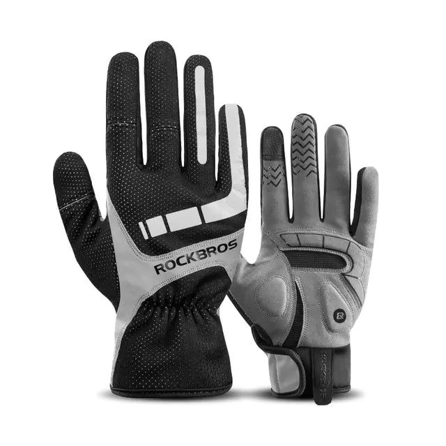 Rock Brothers Winter Cycling Gloves - Waterproof & Warm