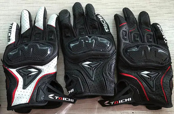 RS-TAICHI RST390 Full Leather Perforated Racing Gloves