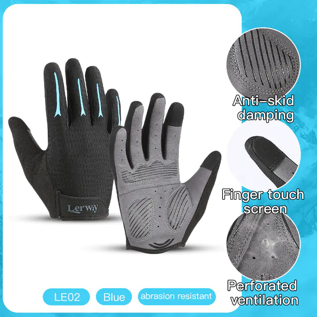 Summer Full Finger Riding Gloves for Men and Women