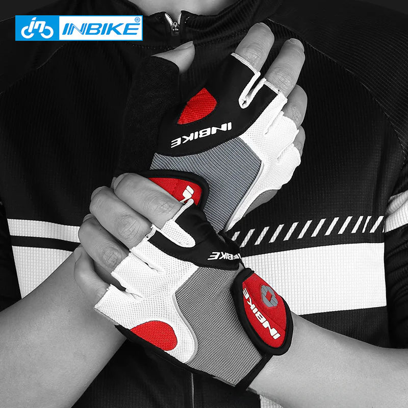 INBIKE Summer Half-Finger Cycling Gloves for Outdoor Use