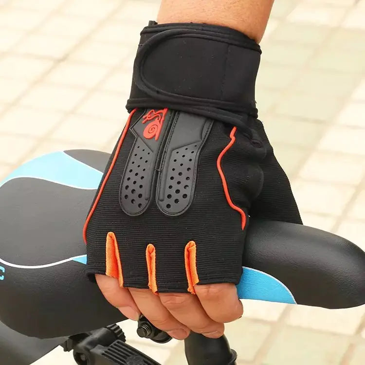 Half-Finger Fitness Gloves and Anti-Slip Wrist Wraps