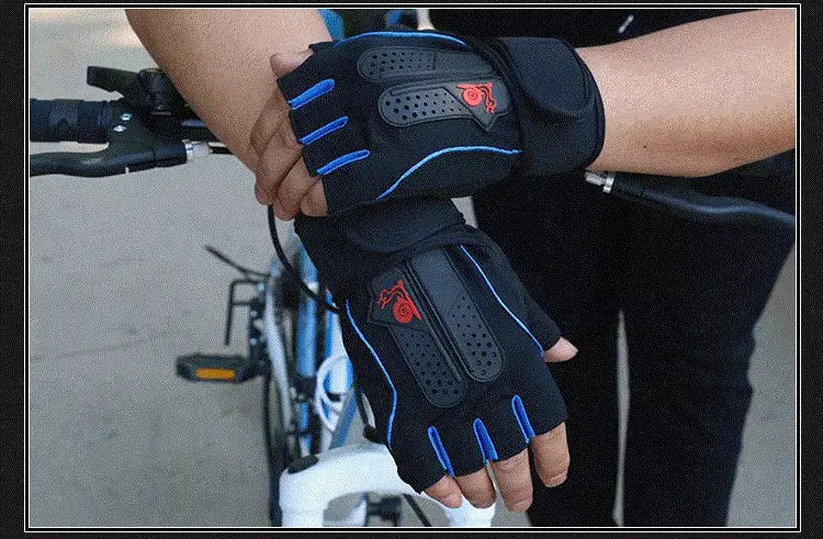 Half-Finger Fitness Gloves and Anti-Slip Wrist Wraps