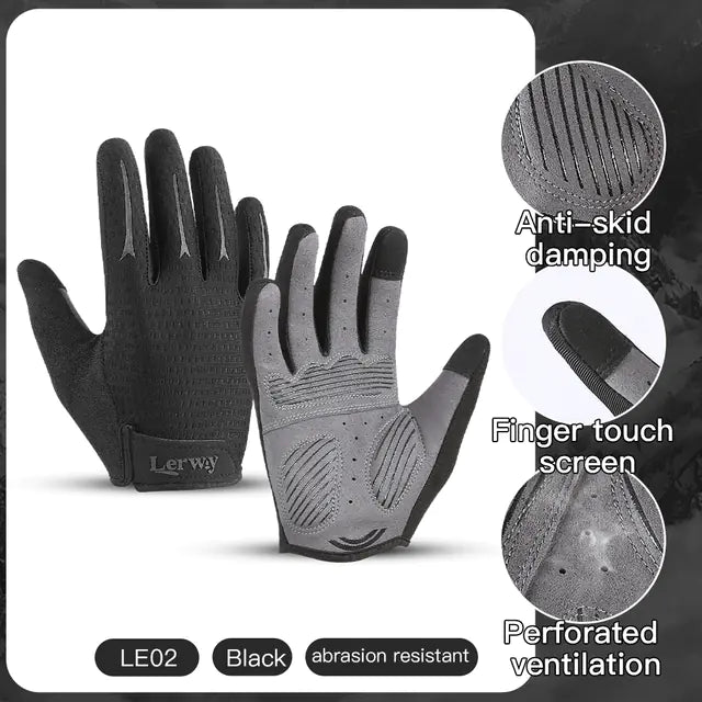 Summer Full Finger Riding Gloves for Men and Women