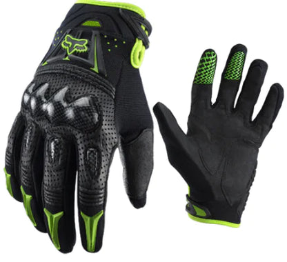 Fox Head Carbon Fiber Leather Motorcycle Riding Gloves