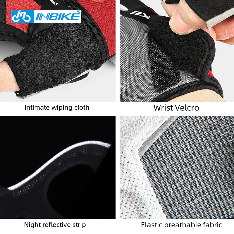 INBIKE Summer Half-Finger Cycling Gloves for Outdoor Use