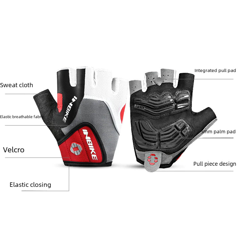 INBIKE Summer Half-Finger Cycling Gloves for Outdoor Use