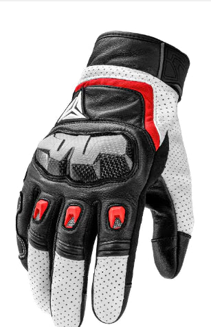Breathable Sheepskin Leather Motorcycle Gloves (One Pair)