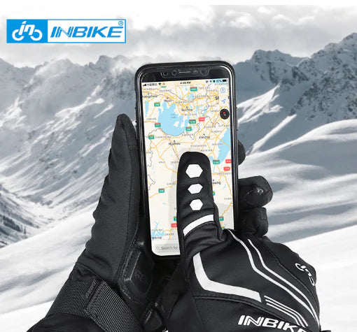 INBIKE Winter Cycling Gloves for Men - Touchscreen Full Finger