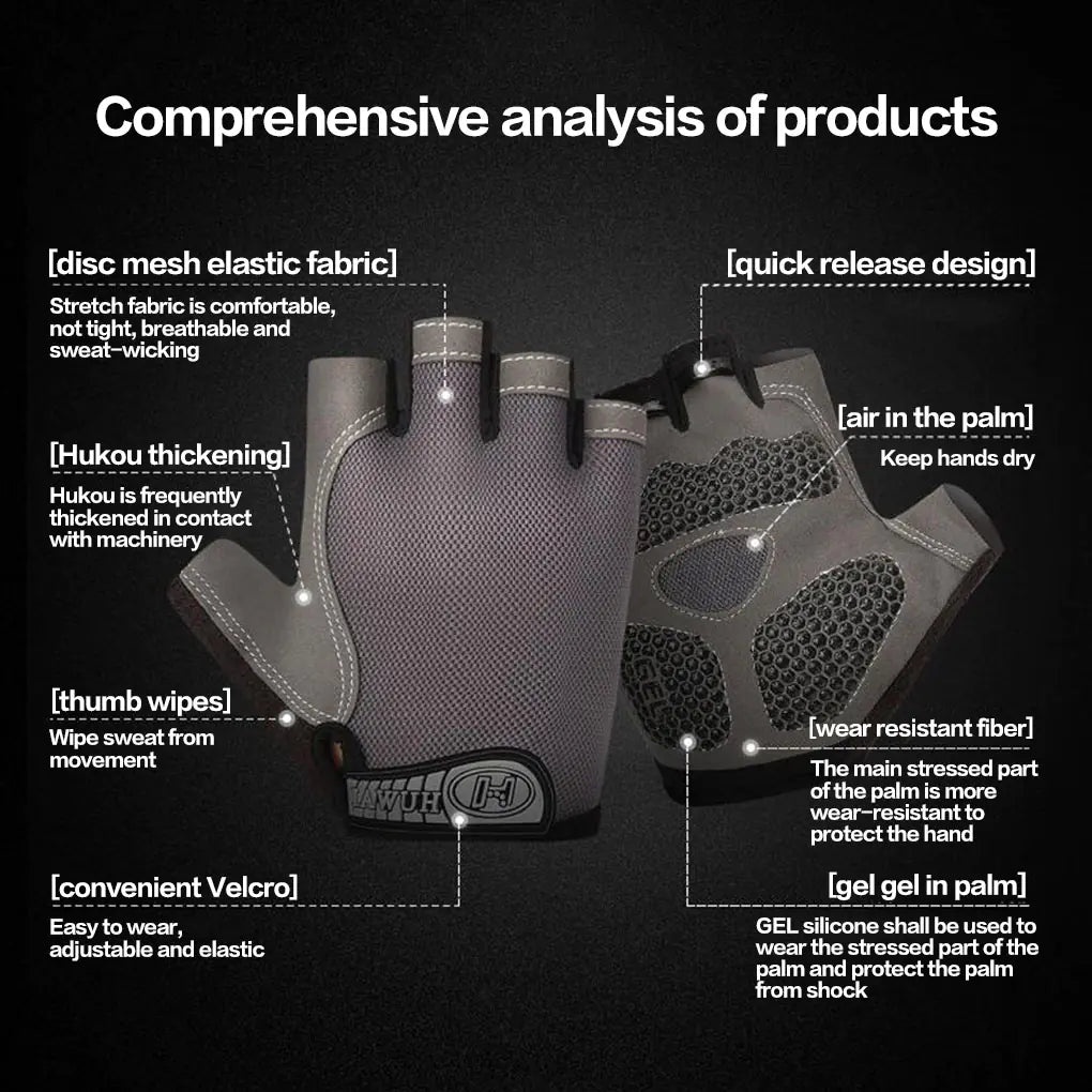 Cycling Gloves for Men and Women - Blue XL