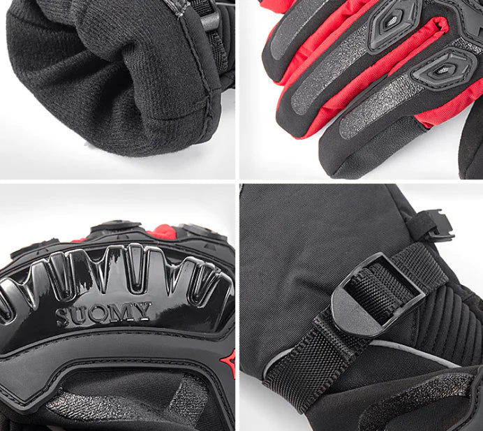 SUOMY Winter Motorcycle Gloves for Men - Waterproof & Warm