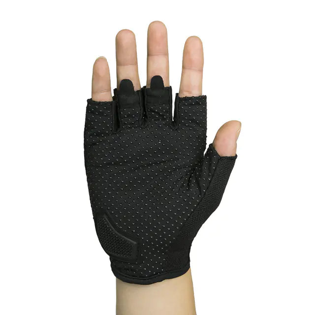 Outdoor Sports Half-Finger Gloves with Indicator Lights