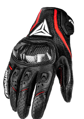 Breathable Sheepskin Leather Motorcycle Gloves (One Pair)