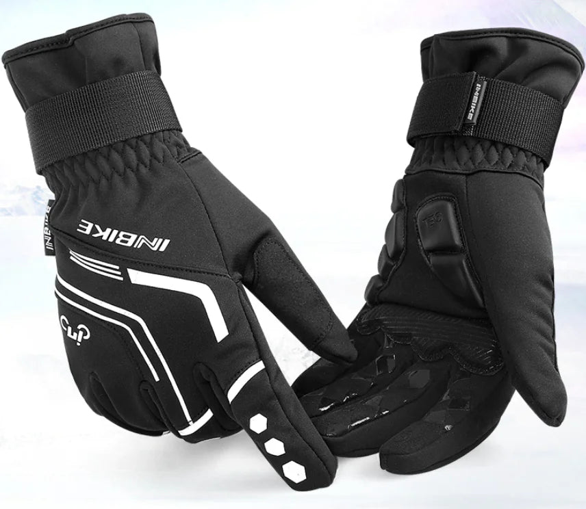 INBIKE Winter Cycling Gloves for Men - Touchscreen Full Finger